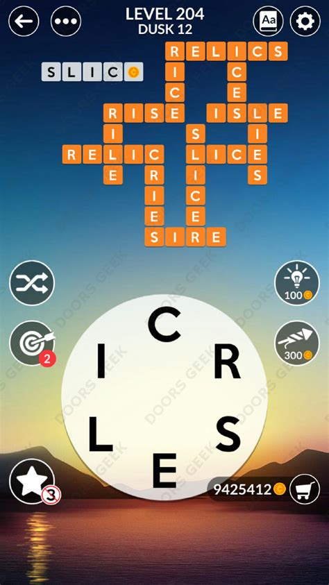 Wordscapes Letters: cheat sheet answers .
